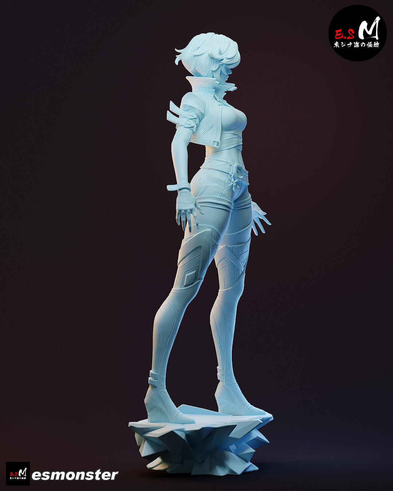 Luna Snow CHARACTER BY ESM 3D print model_23