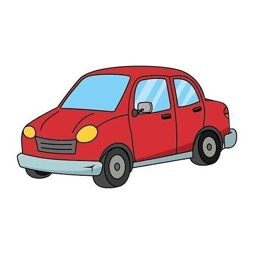 Cartoon car 3D model