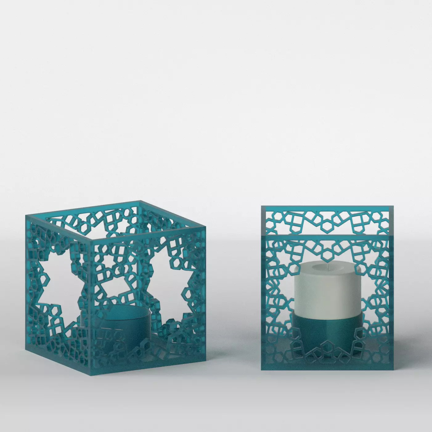 Arabesque Votive Candle Holder 3D print model