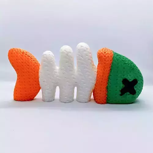 Knitted fish Bone  3D print model