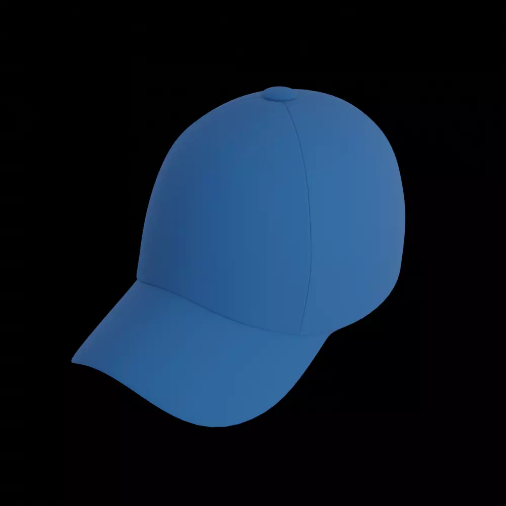 Blue Cap Free low-poly 3D model