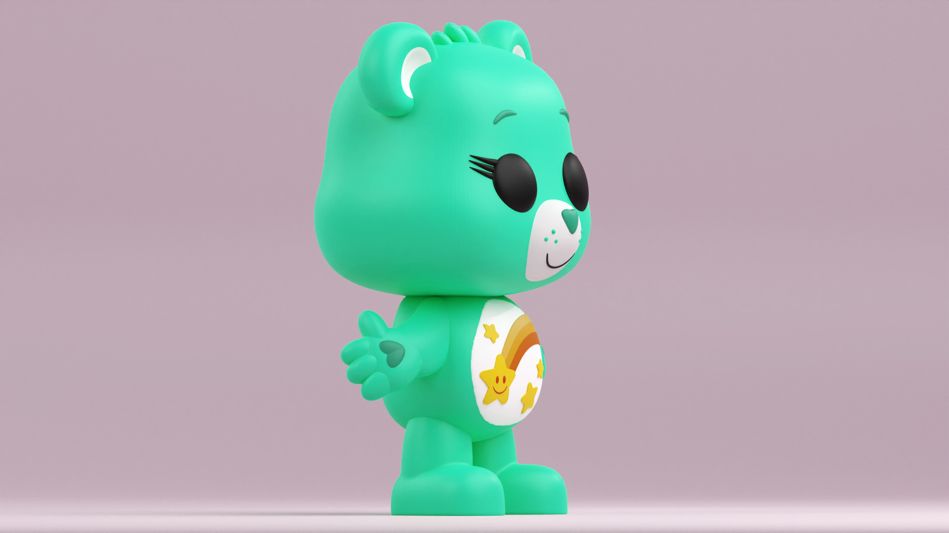 Wish Bear from Care Bears in Funko Pop style 3D print model_7