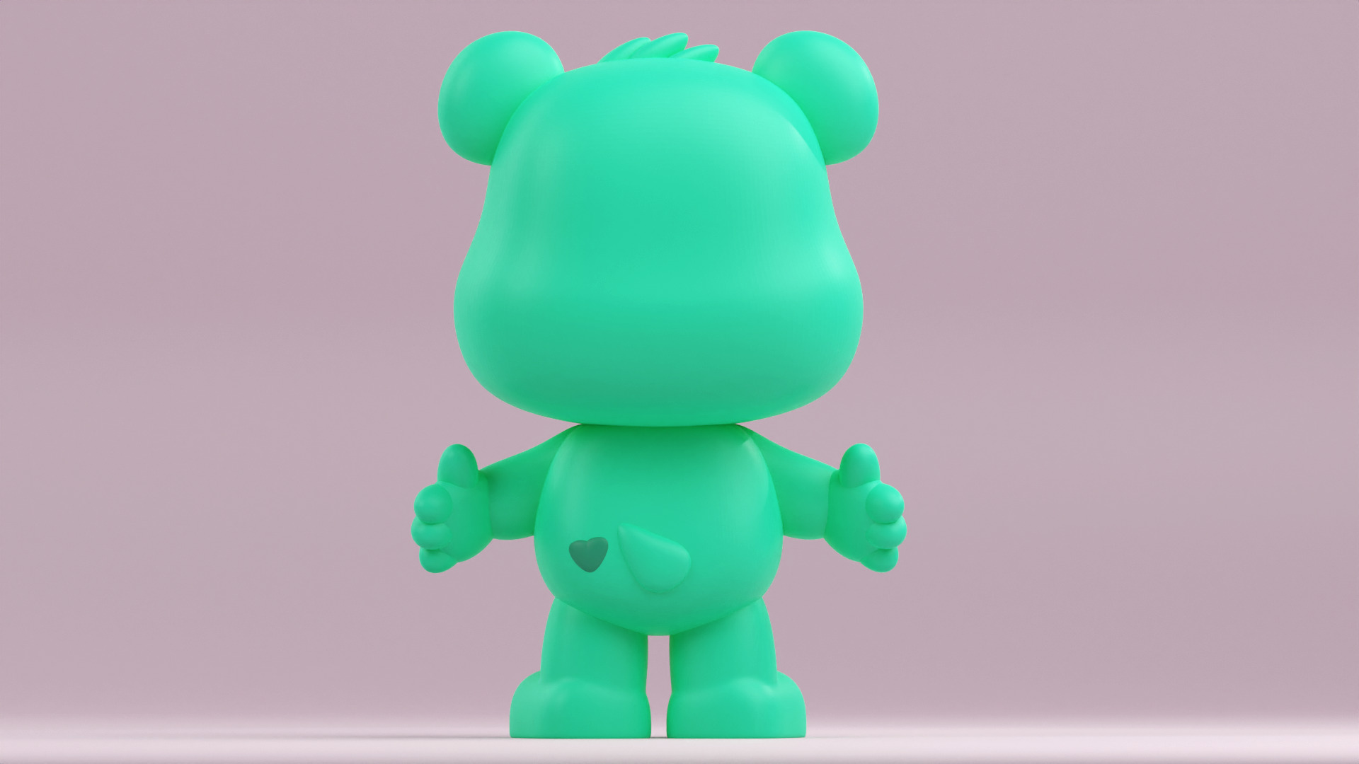 Wish Bear from Care Bears in Funko Pop style 3D print model_11