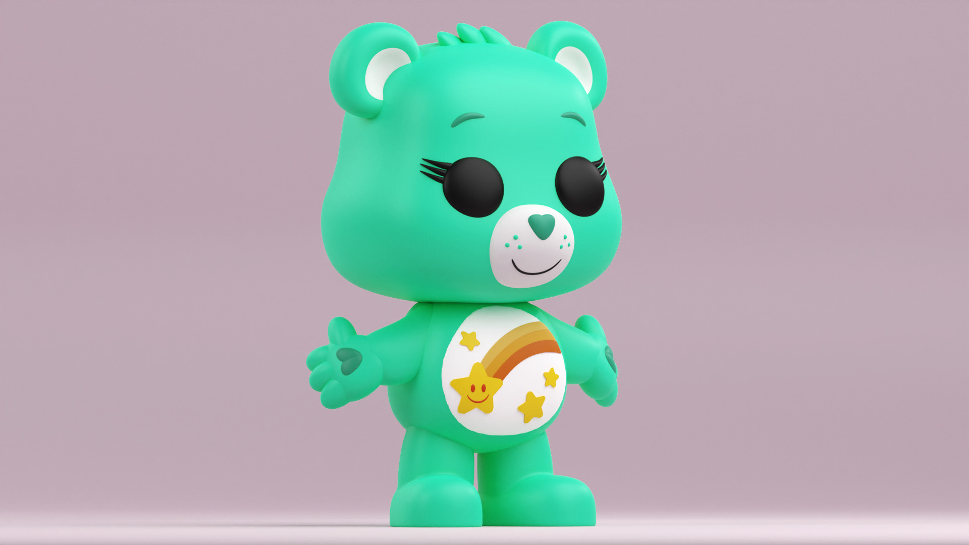 Wish Bear from Care Bears in Funko Pop style 3D print model_6
