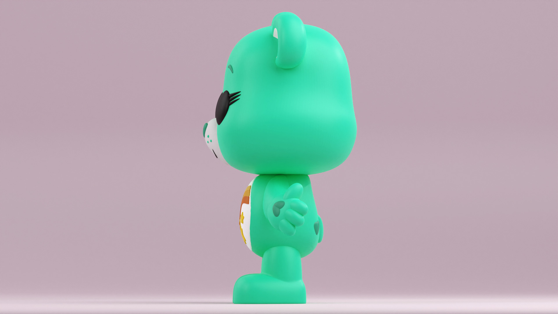Wish Bear from Care Bears in Funko Pop style 3D print model_3
