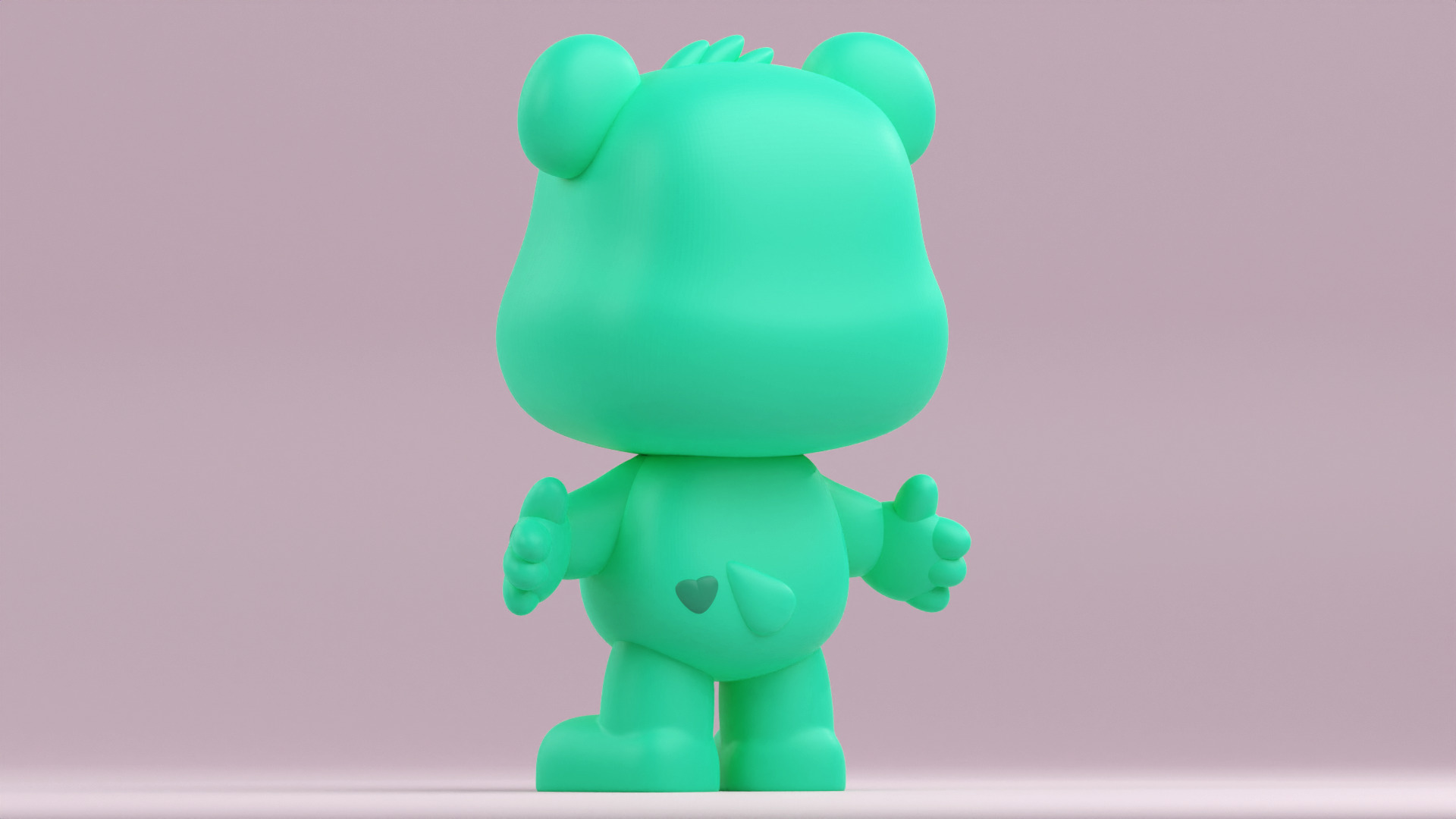 Wish Bear from Care Bears in Funko Pop style 3D print model_12