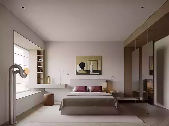 Bedroom interior scenes