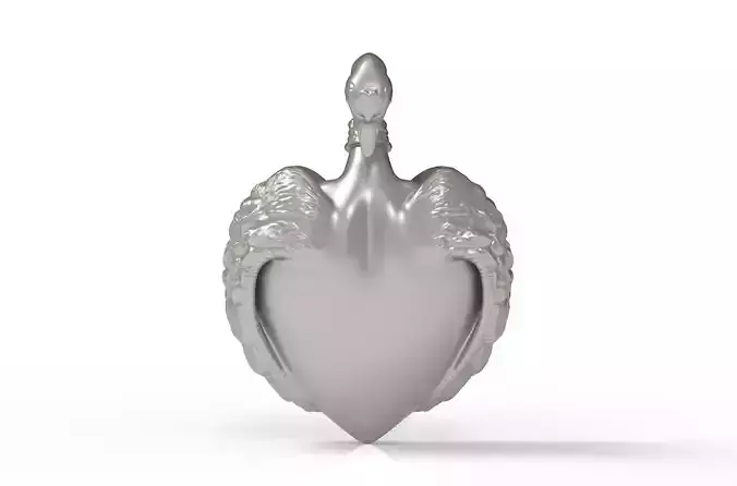 Swan Heart Pendant