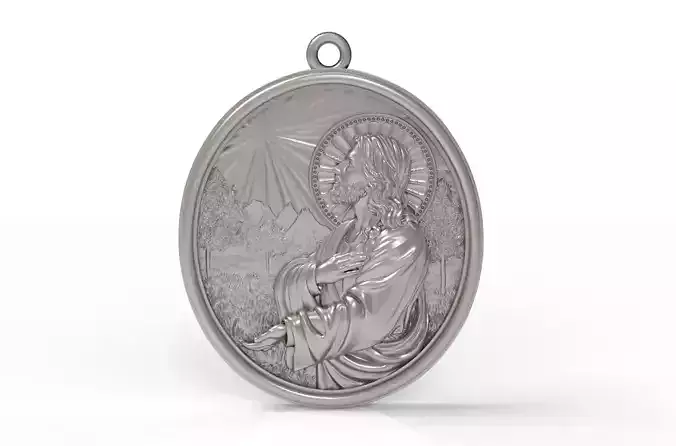 Saint Christopher Jesus Pendant