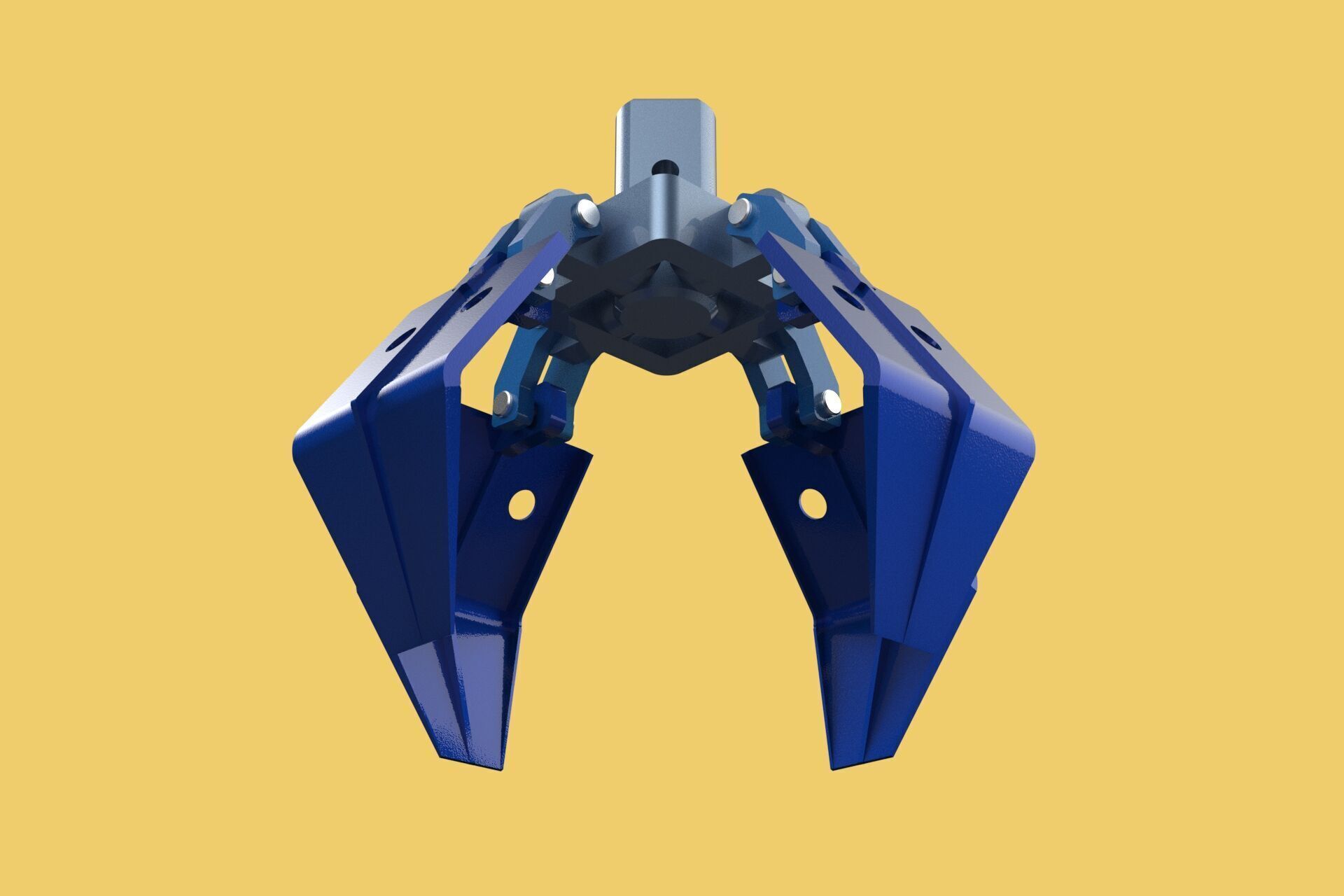 THUMB GRAB BUCKET CRANE ATTACHMENT ARM GRABBER GRAPPLE HOOK JAW 3D model_6