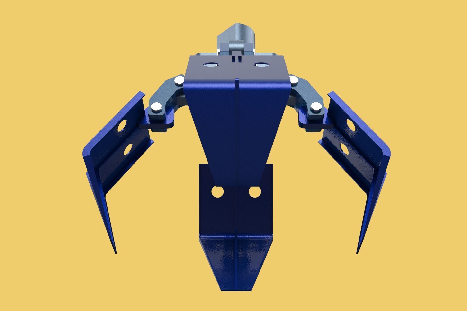 THUMB GRAB BUCKET CRANE ATTACHMENT ARM GRABBER GRAPPLE HOOK JAW 3D model_11