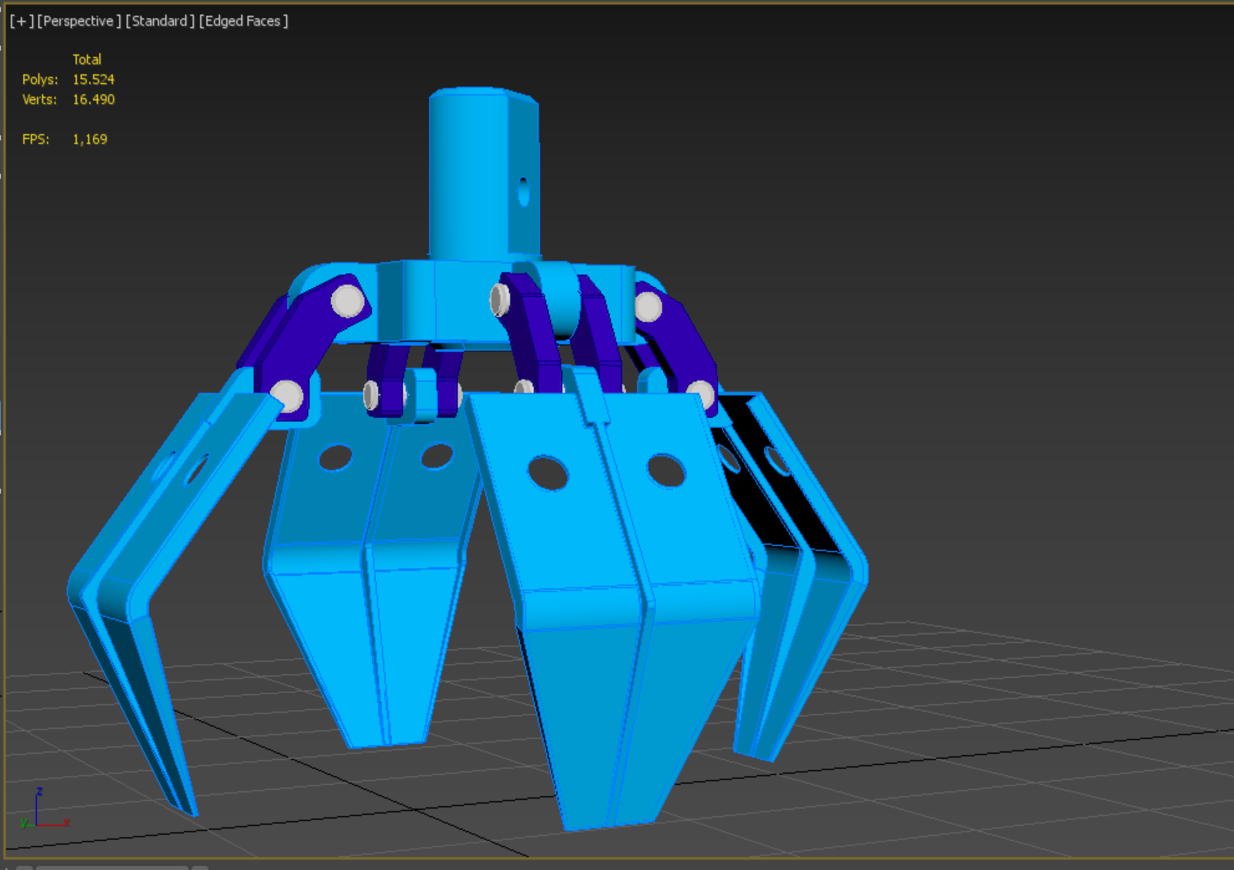 THUMB GRAB BUCKET CRANE ATTACHMENT ARM GRABBER GRAPPLE HOOK JAW 3D model_19