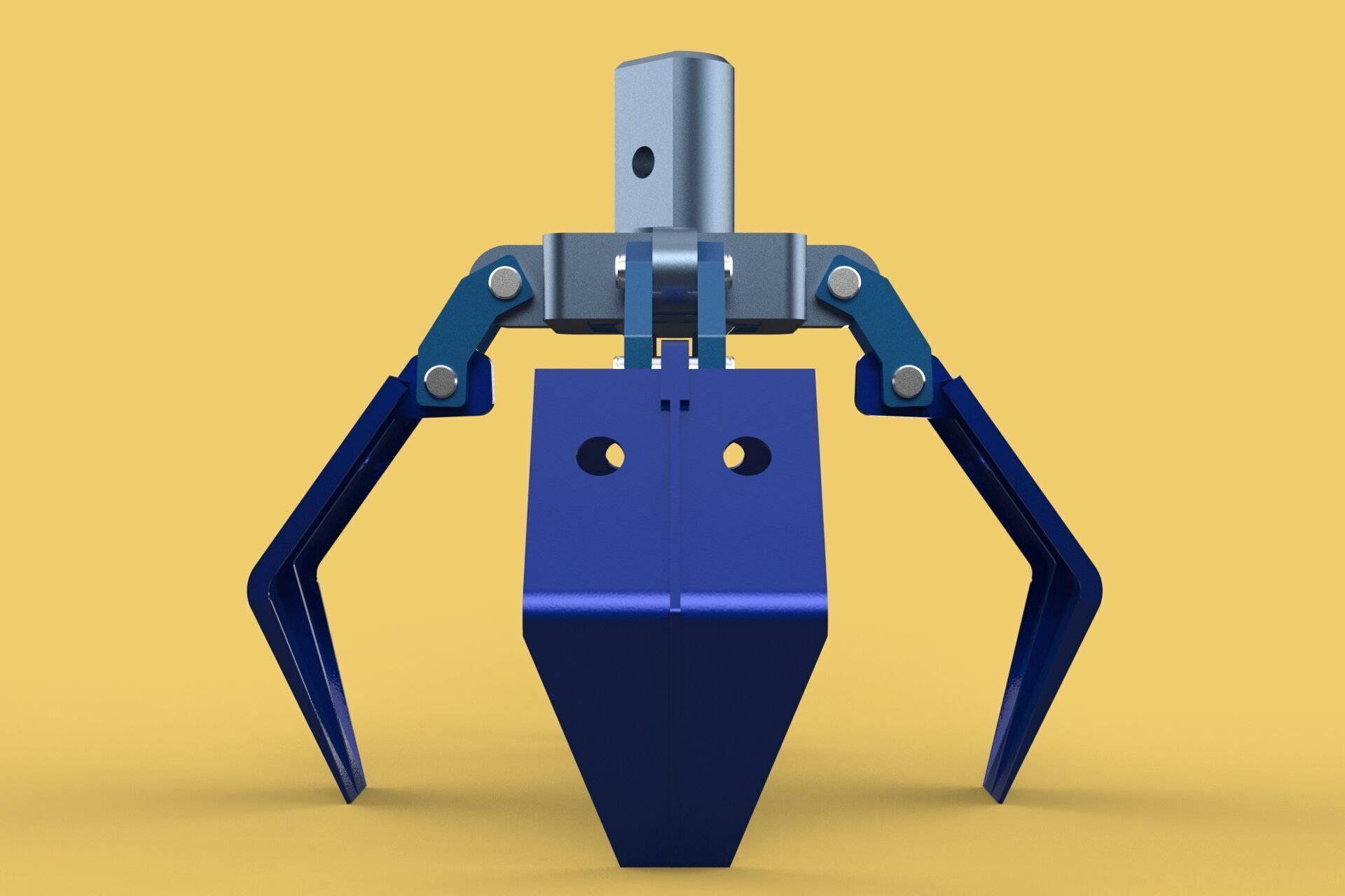 THUMB GRAB BUCKET CRANE ATTACHMENT ARM GRABBER GRAPPLE HOOK JAW 3D model_10