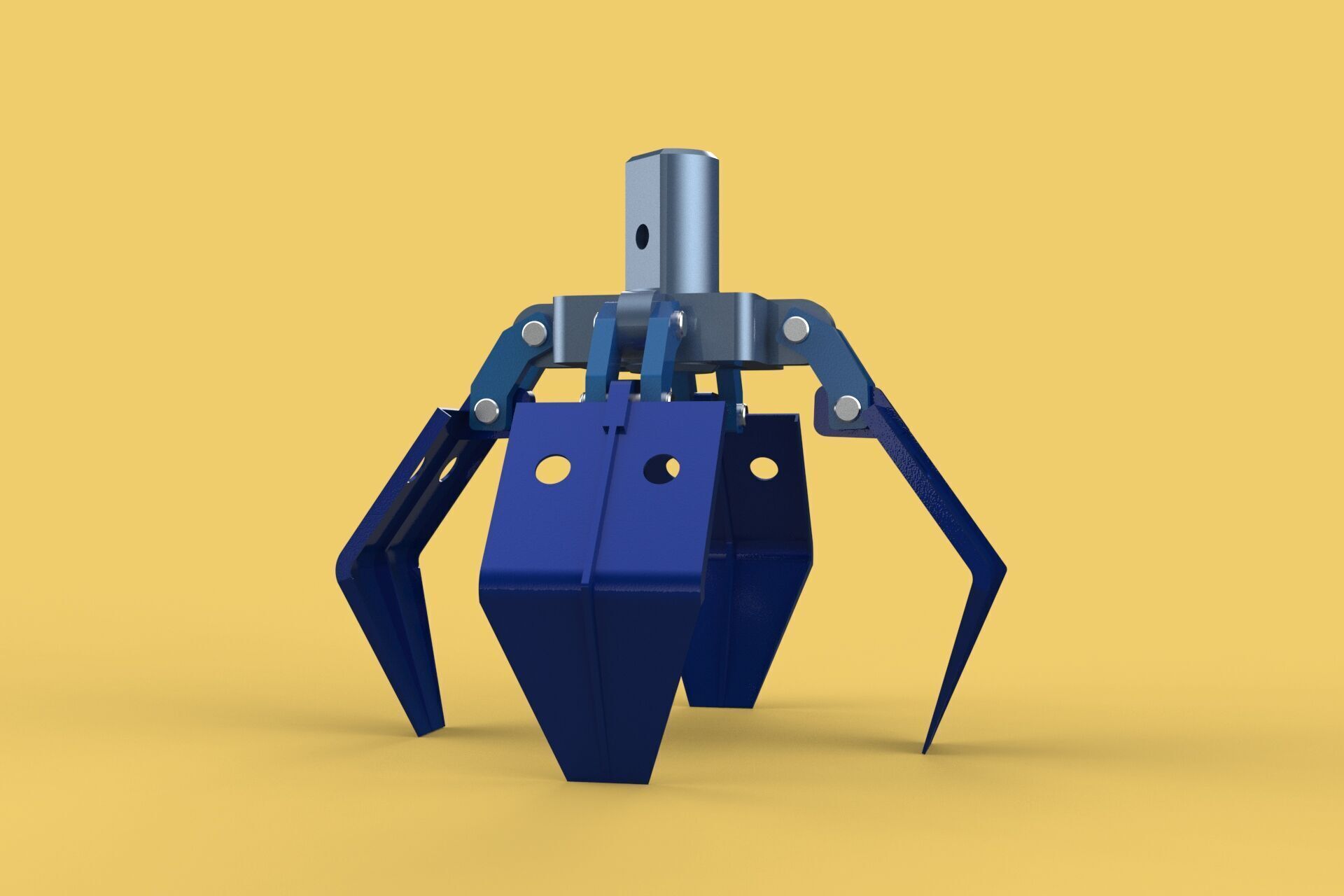 THUMB GRAB BUCKET CRANE ATTACHMENT ARM GRABBER GRAPPLE HOOK JAW 3D model_13