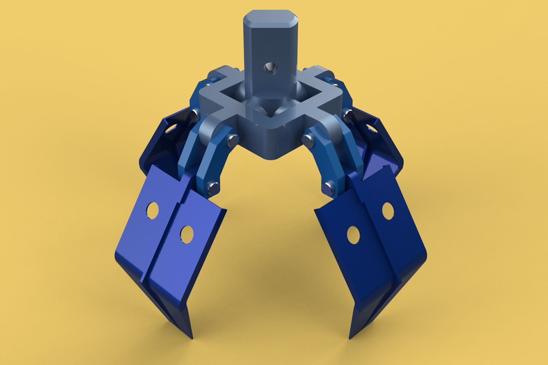 THUMB GRAB BUCKET CRANE ATTACHMENT ARM GRABBER GRAPPLE HOOK JAW 3D model_2