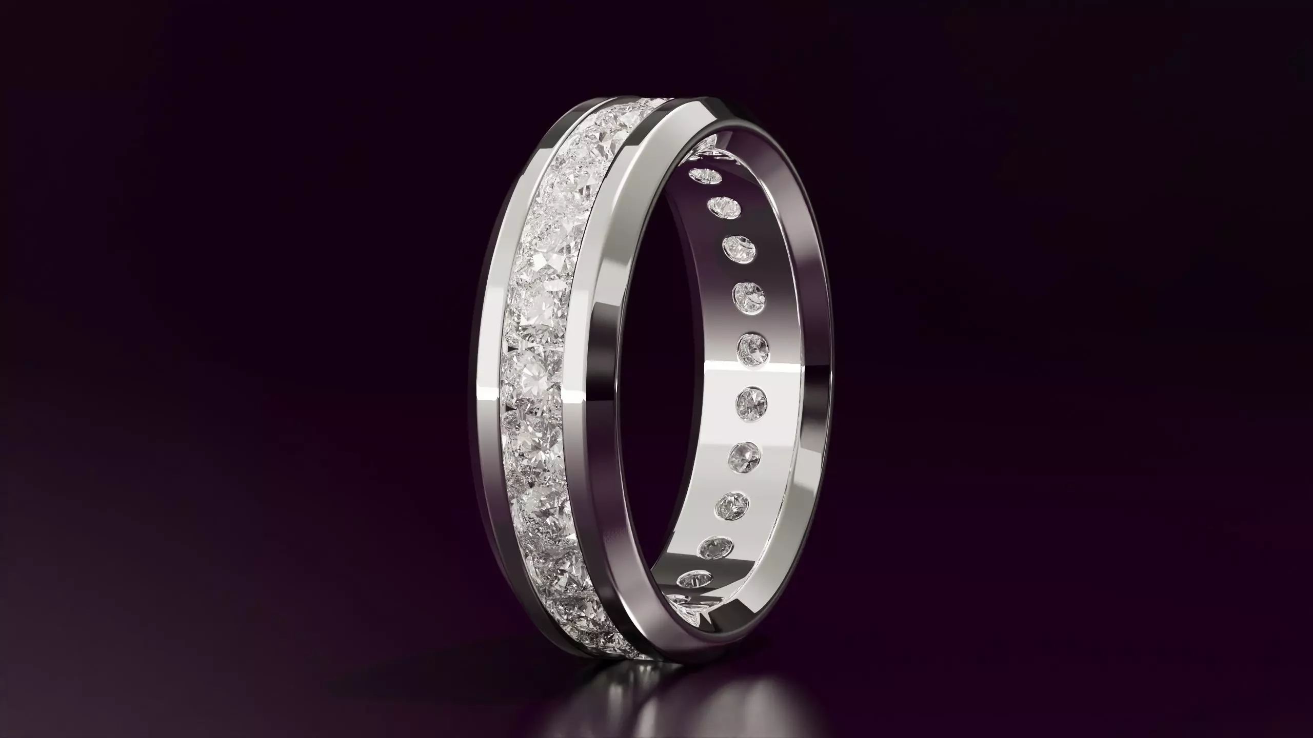 round cut eternity ring N10 54EU size Free 3D print model