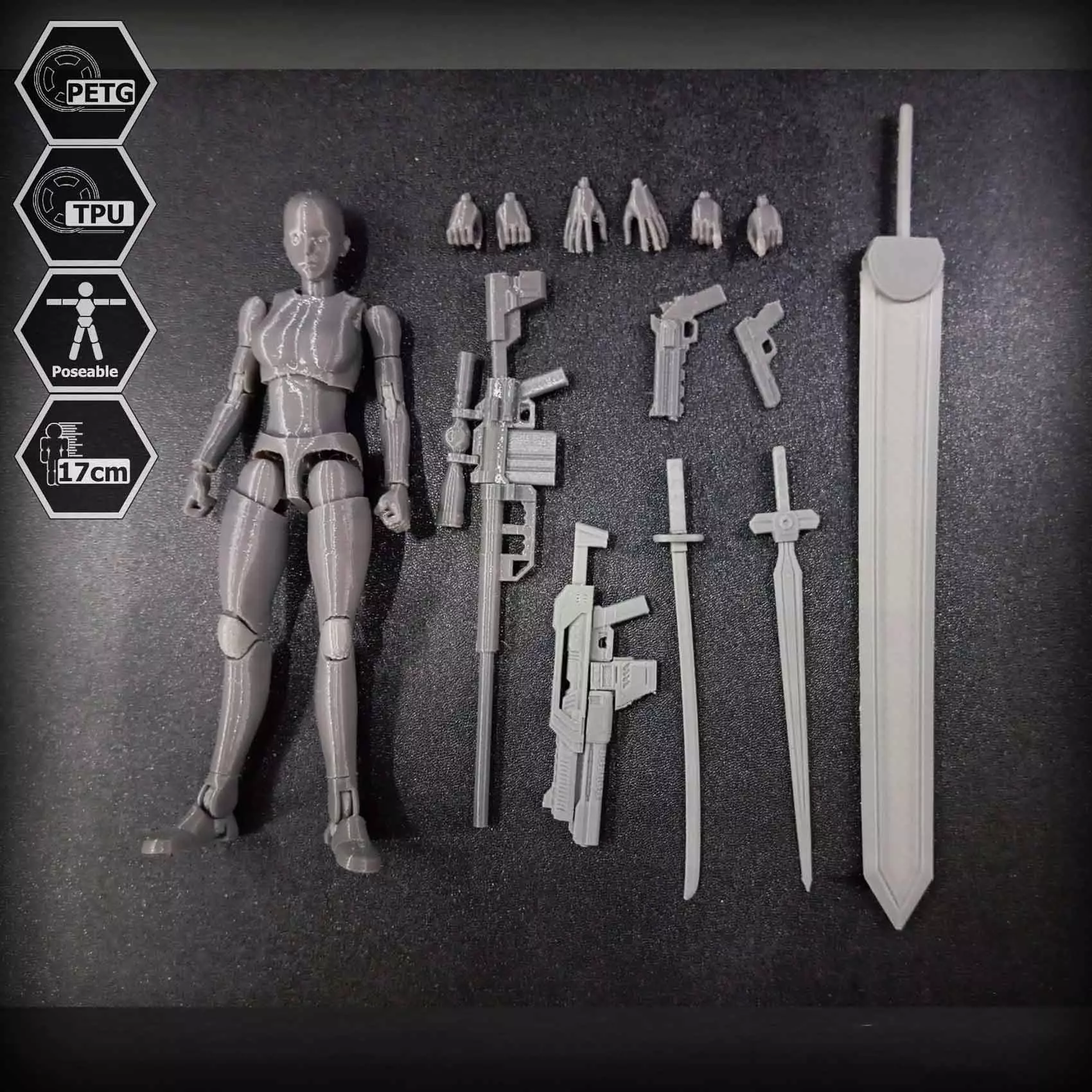 17cm TPU Joint Action Figure EVA 02 Free 3D print model