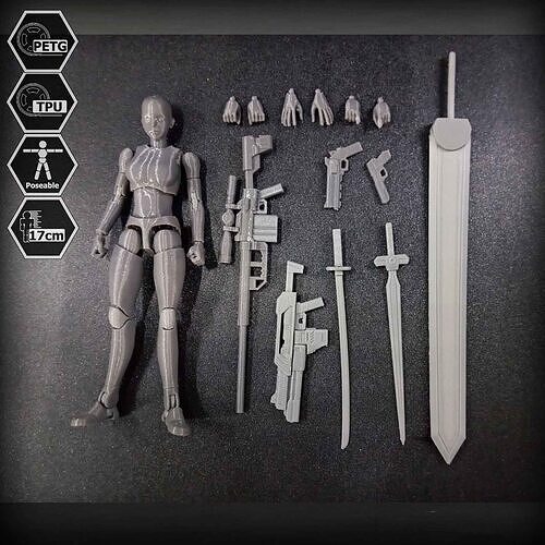 17cm TPU Joint Action Figure EVA 02 Free 3D print model