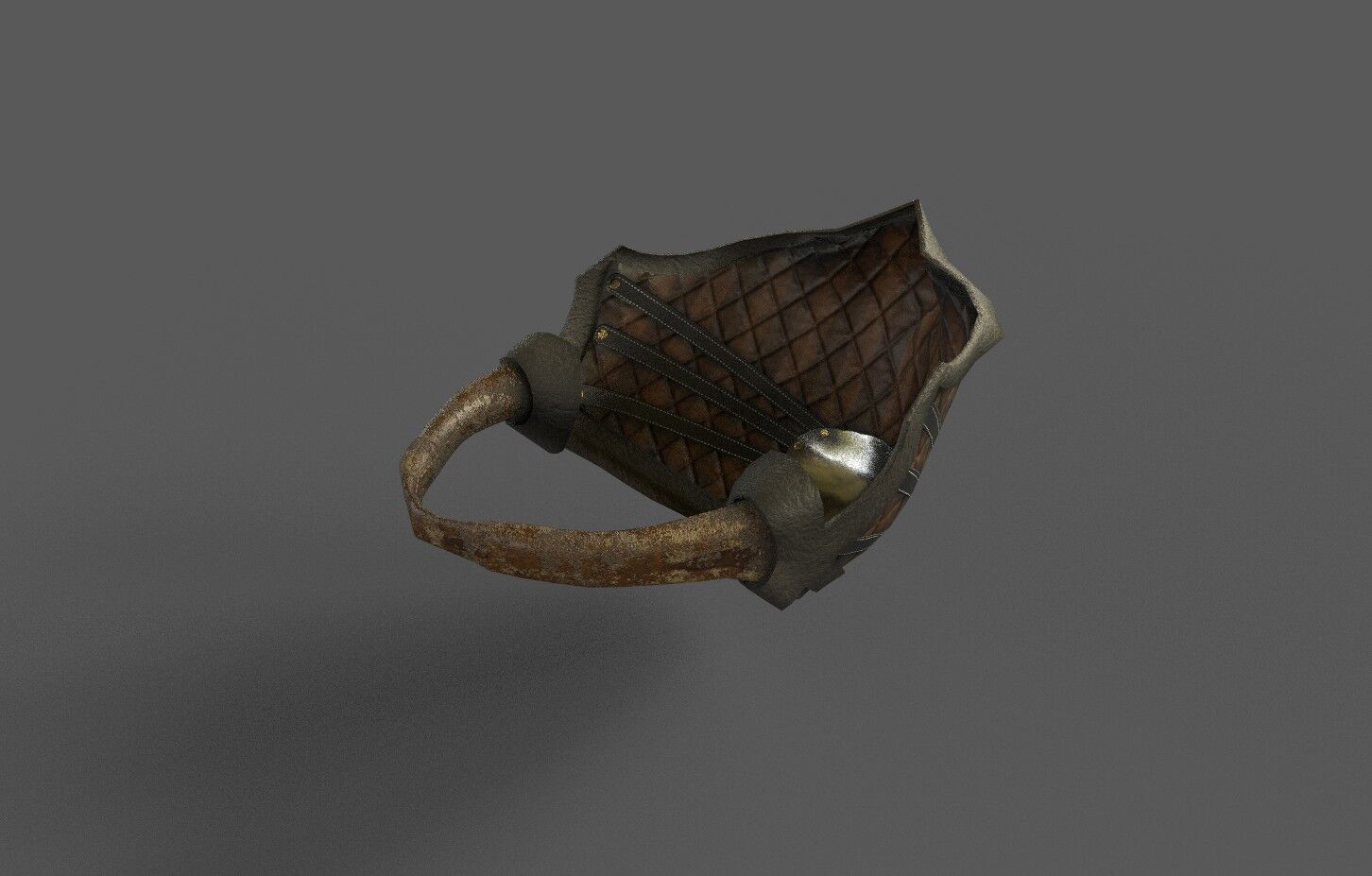 Steampunk mask Low-poly 3D model_3