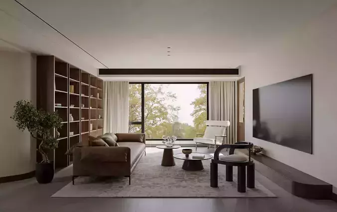 modern living room interior scenes 34