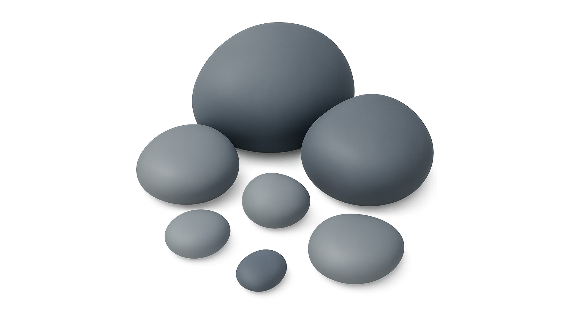 Beach Rocks Low-poly 3D model_4