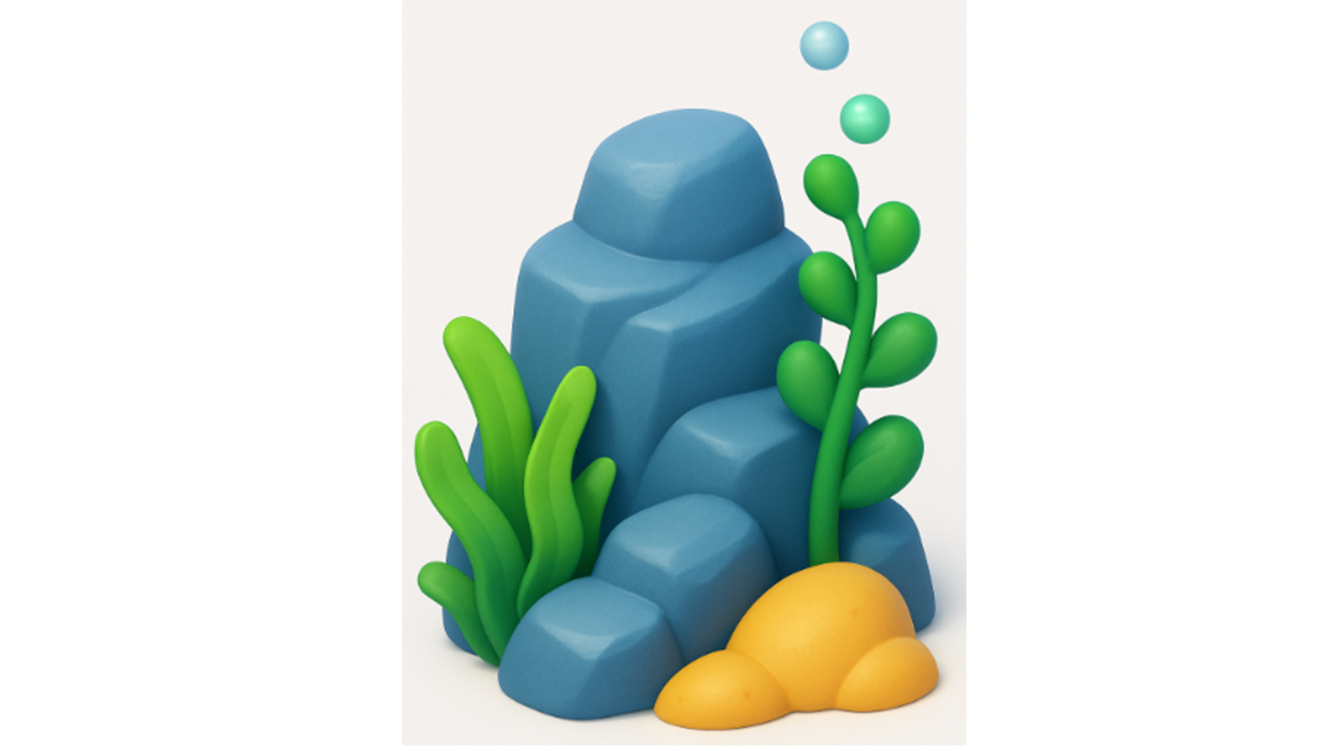 Beach Rocks Low-poly 3D model_10