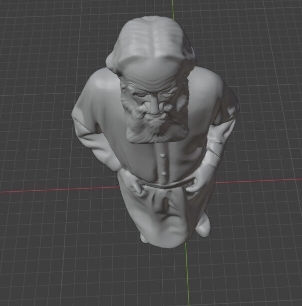 Leo Tolstoy  3D print model_7