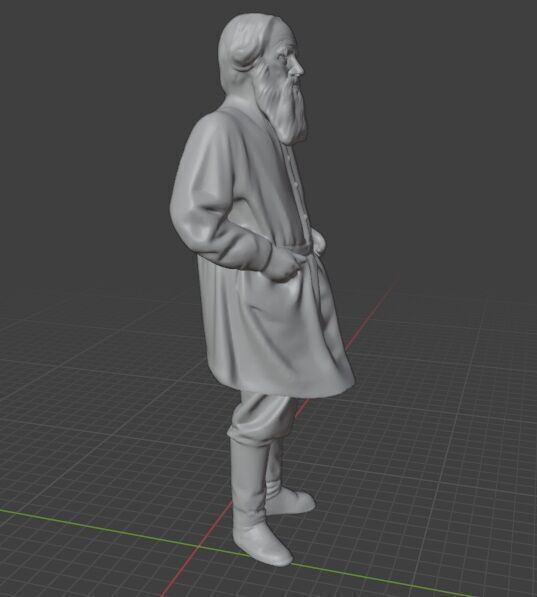 Leo Tolstoy  3D print model_29