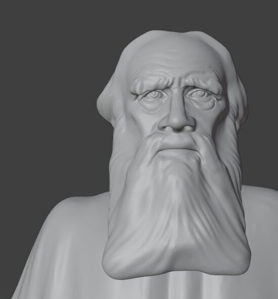 Leo Tolstoy  3D print model_15