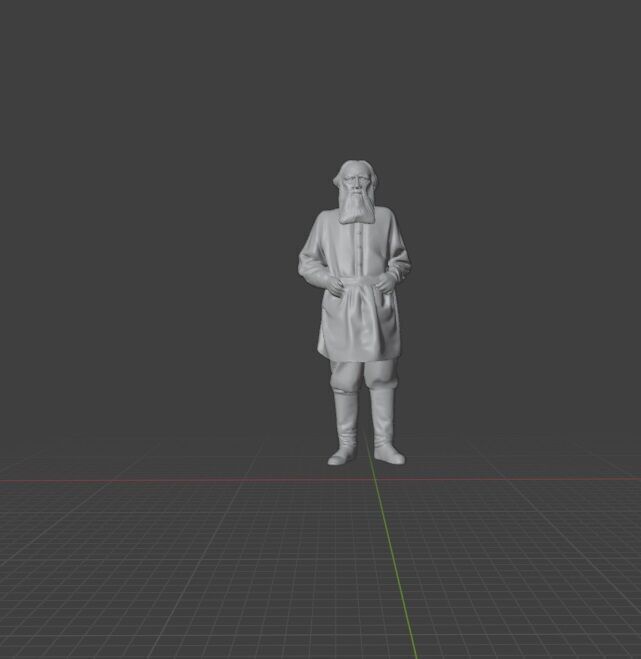 Leo Tolstoy  3D print model_1