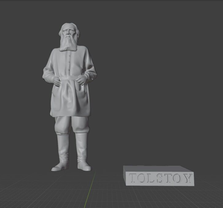 Leo Tolstoy  3D print model_23