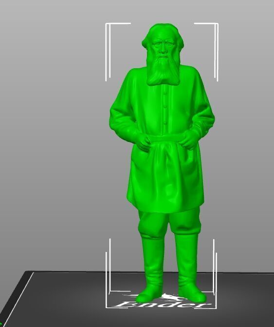 Leo Tolstoy  3D print model_20