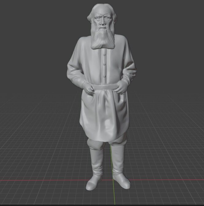 Leo Tolstoy  3D print model_22
