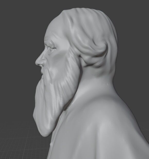 Leo Tolstoy  3D print model_17