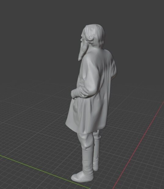 Leo Tolstoy  3D print model_4