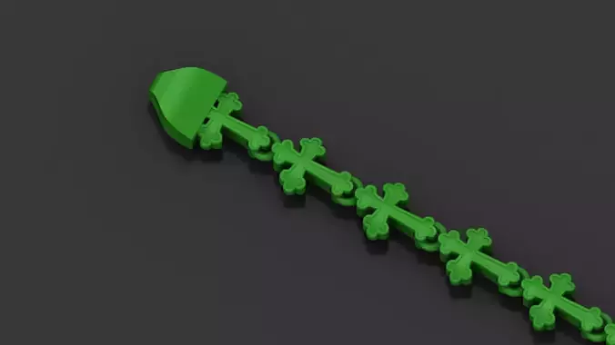 6MM Premium Jesus Cross 3D Bracelet 3D print model