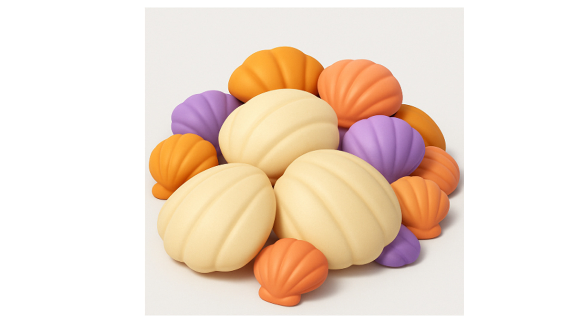 Beach Corals Low-poly 3D model_9