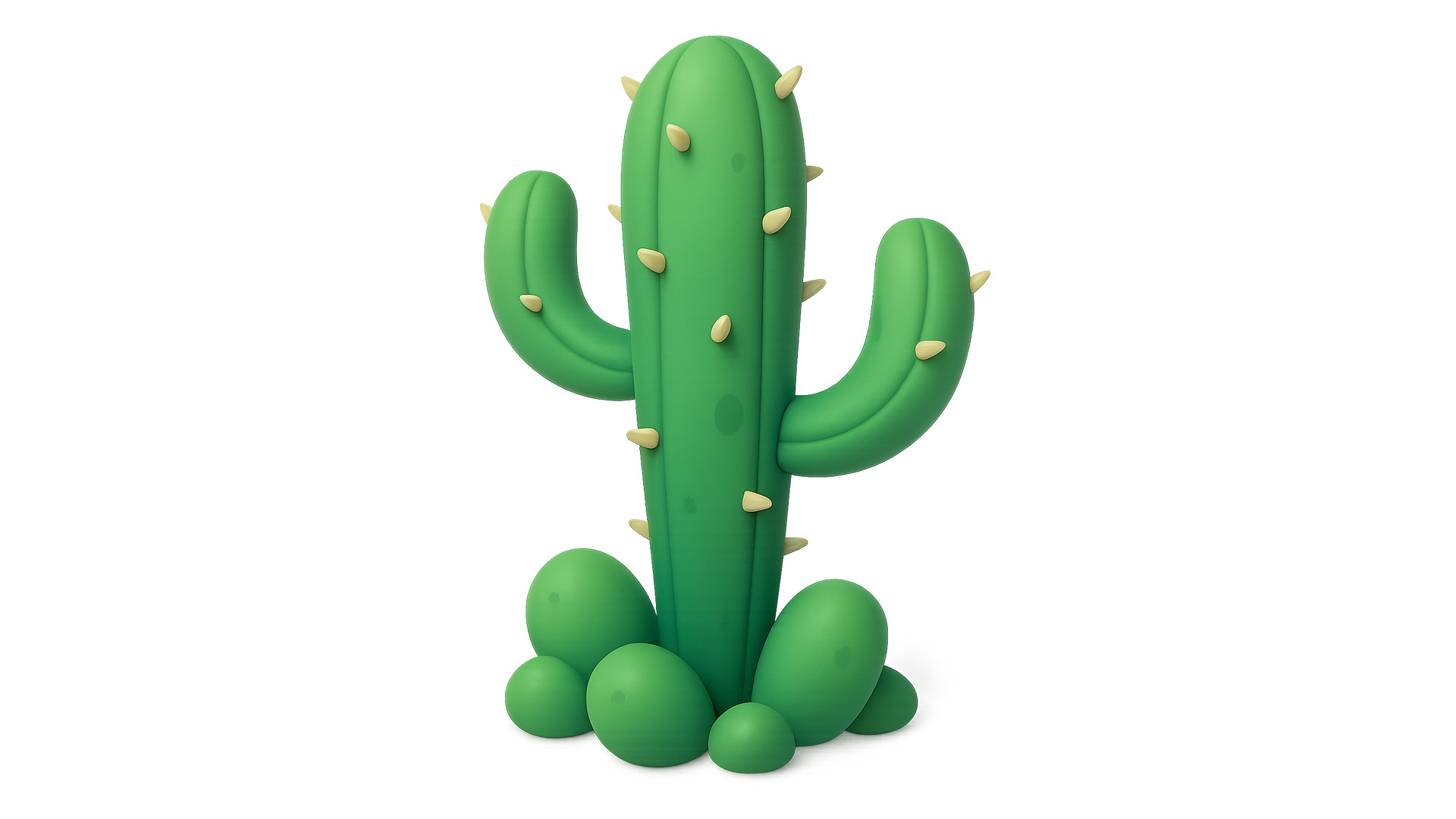 Beach Corals Low-poly 3D model_3