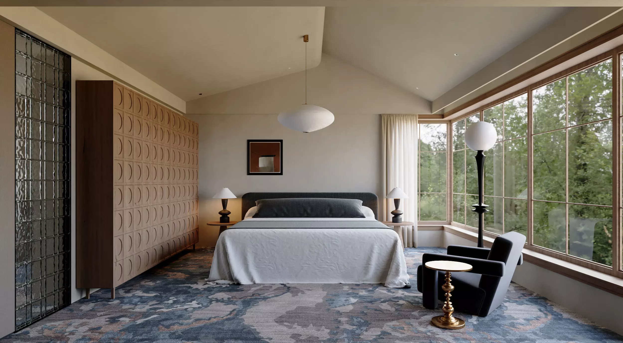 Bedroom interior scenes 3D model_0