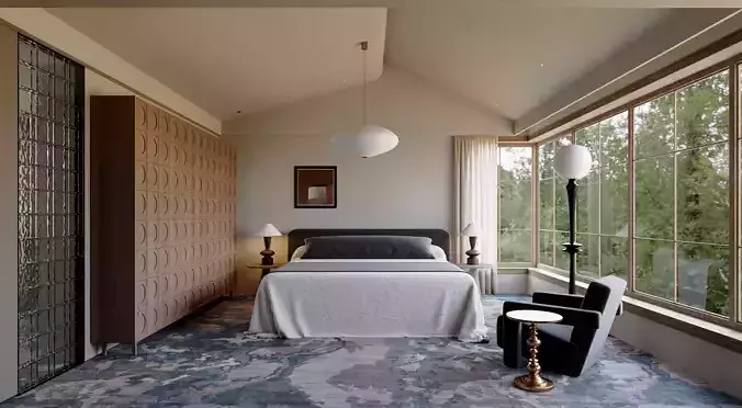 Bedroom interior scenes