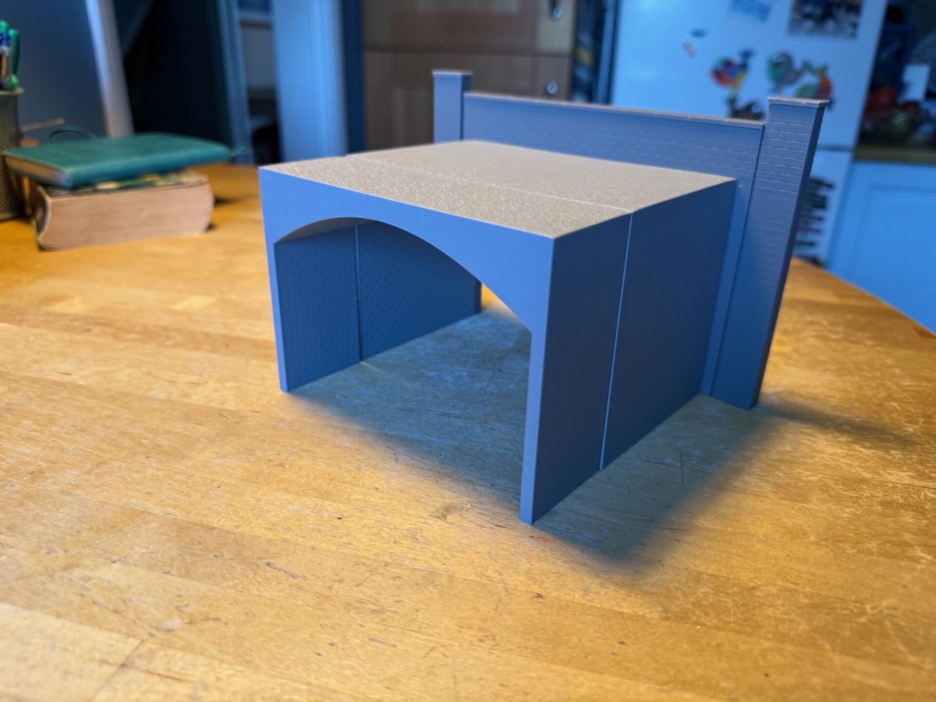 Model Railway Double Track Tunnel Internal Arches Add On 3D print model_2