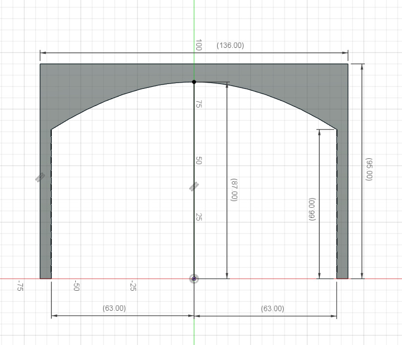 Model Railway Double Track Tunnel Internal Arches Add On 3D print model_1