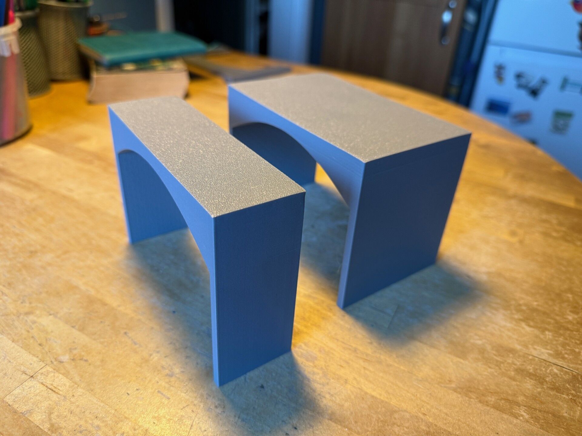 Model Railway Double Track Tunnel Internal Arches Add On 3D print model_4