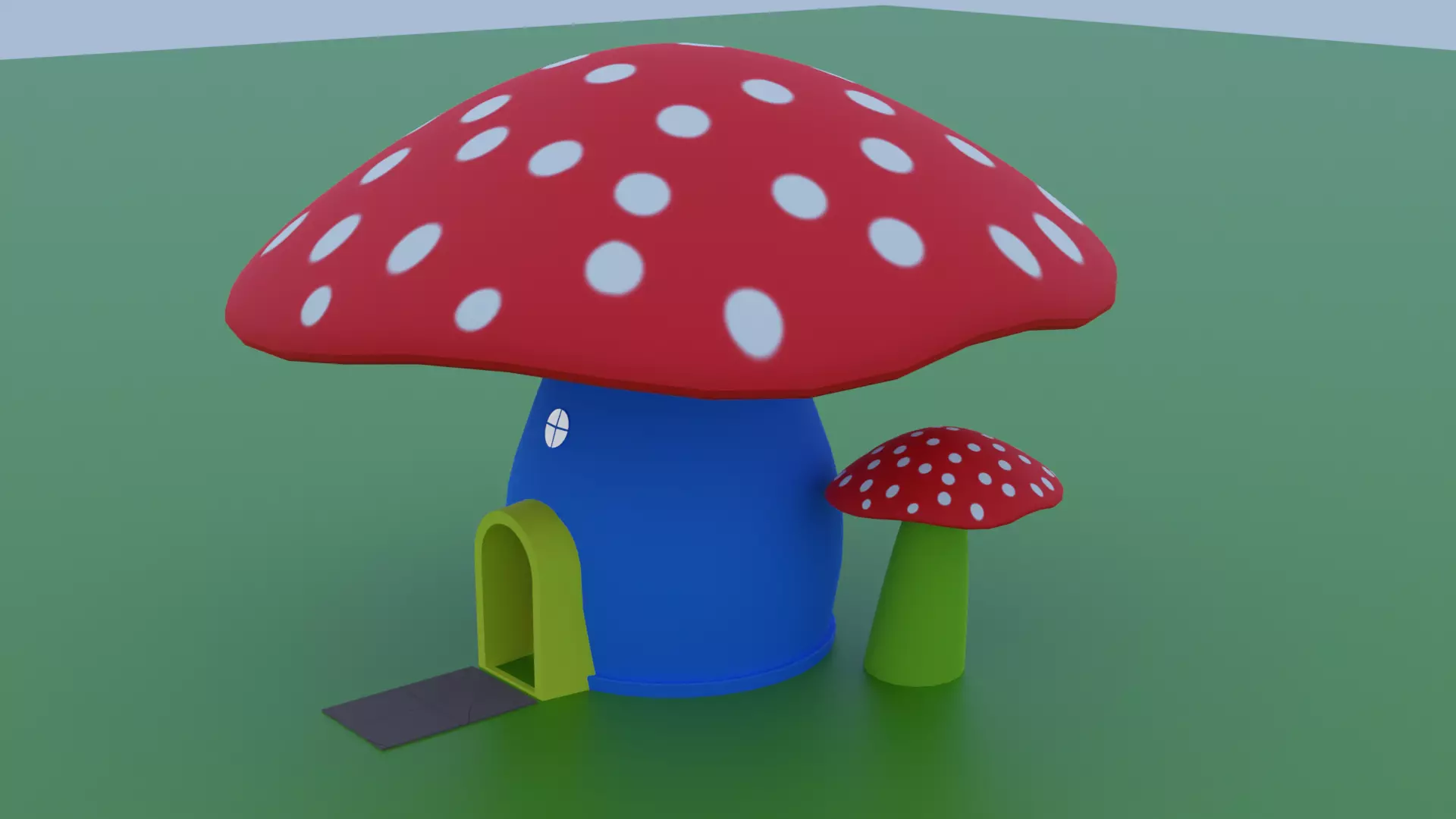 tree house Free low-poly 3D model_0