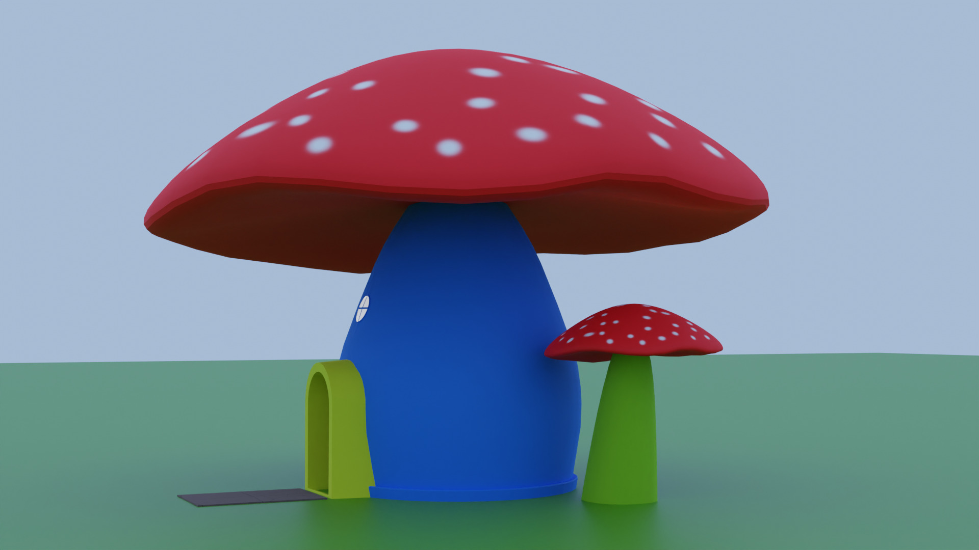 tree house Free low-poly 3D model_4