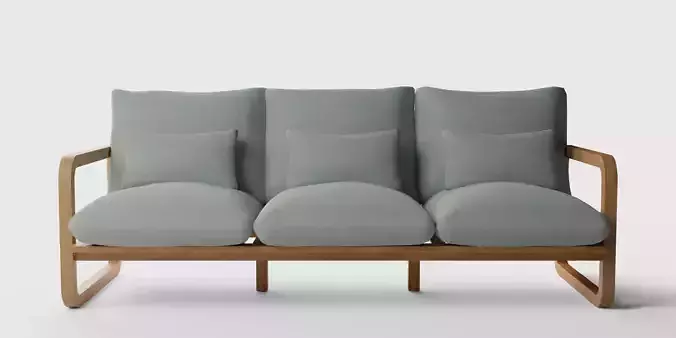 Laholm Sea Gray Sofa