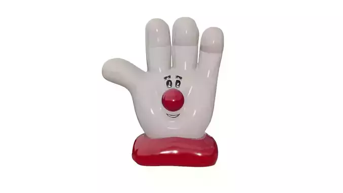 80s Vintage Happy Waving Hand Toy Figurine