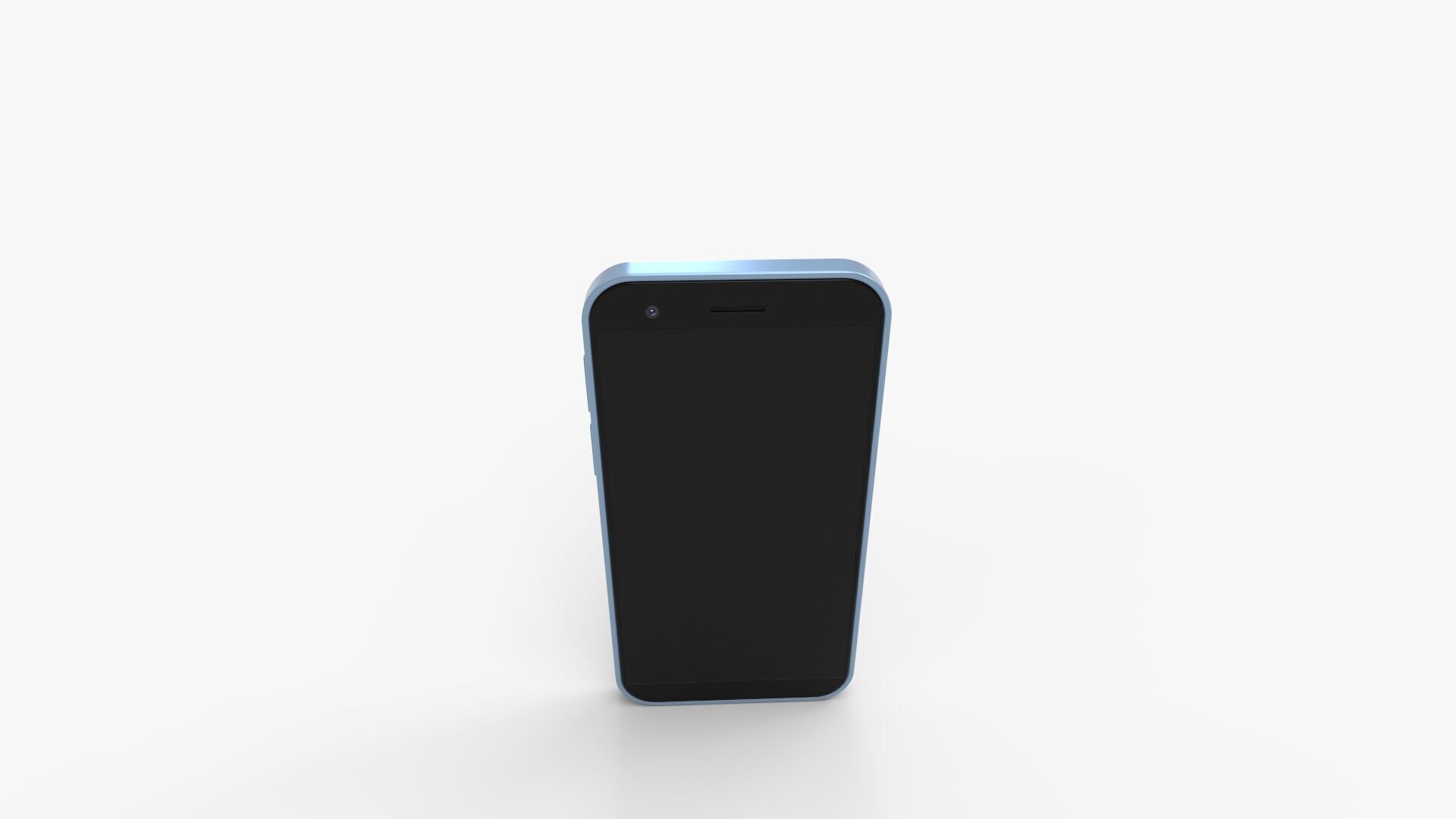 Nudient Bold Maya Blue Case Phone 3D model_7