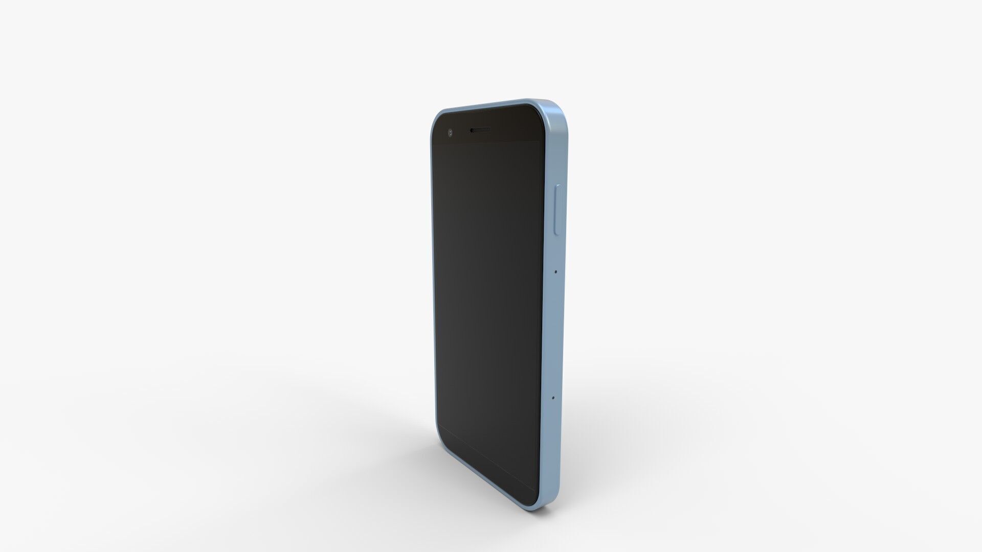 Nudient Bold Maya Blue Case Phone 3D model_6