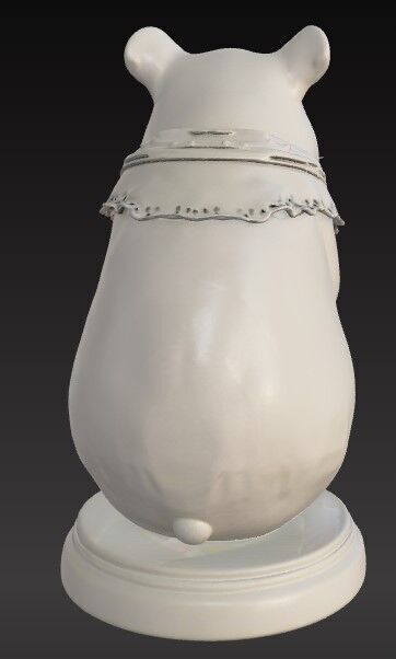 Victorian Style Mouse Sculpture 3D Model STL FBX OBJ GLB 3D print model_9